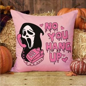Set of 2 Ghostface Scream halloween pillow covers
